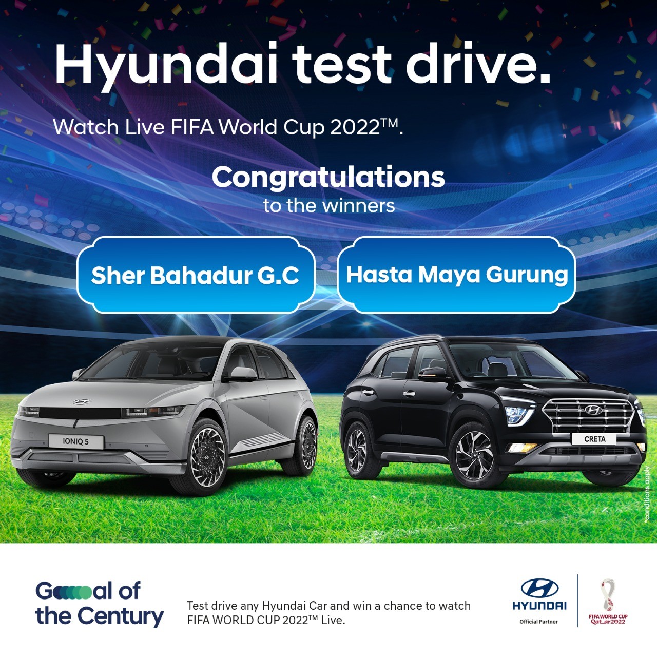 Hyundai announces the winner of ‘Hyundai Test drive. Watch Live FIFA
